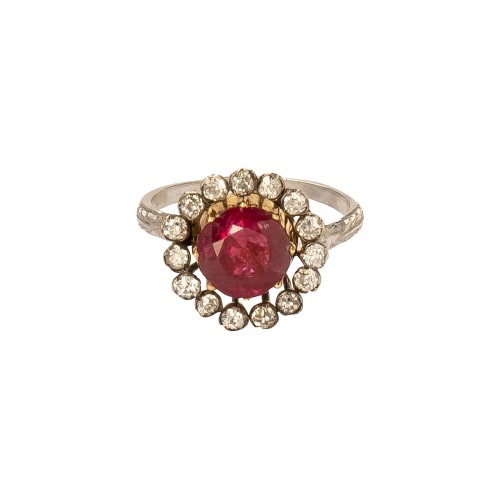 Vintage Ruby \u0026 Diamond Ring